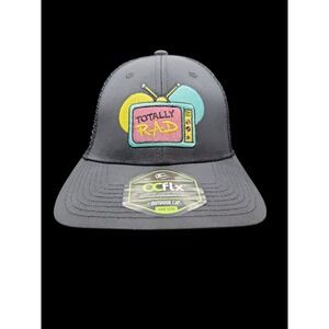 OCflx Totally RAD TV Television Snapback Trucker Hat Recycled Plastic Bottles